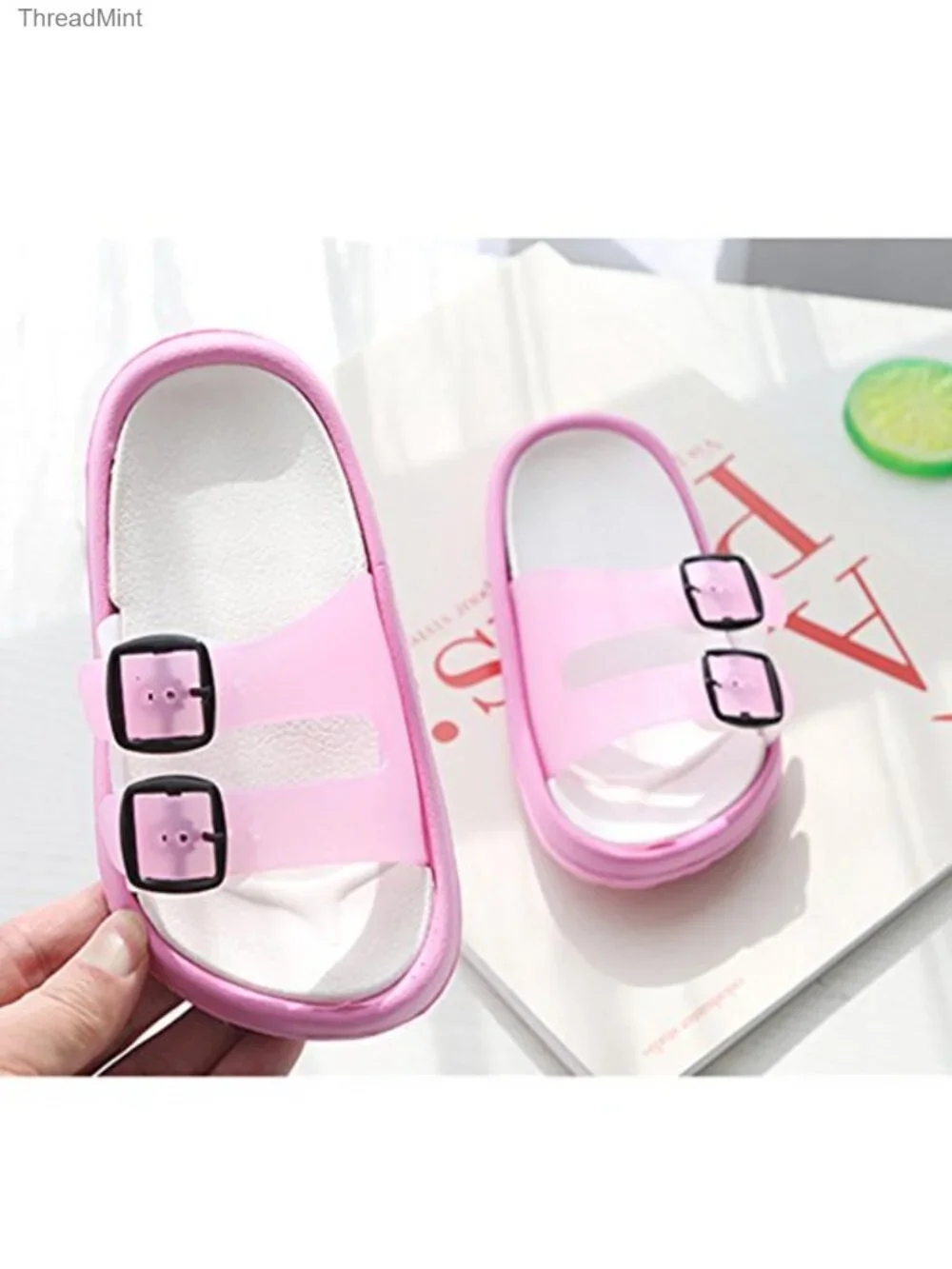 Kids Toddler Summer Slide Sandals Non-Slip Adjustable Buckle Water Shoes
